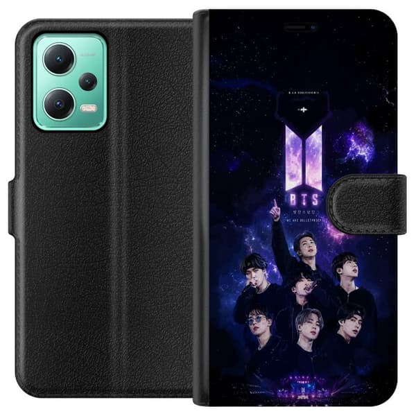 Kompatibelt Plånboksfodral till Xiaomi Redmi Note 12 BTS lila