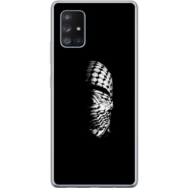 Samsung Galaxy A71 5G Läpinäkyvä kuori Keffiyeh-kuviointi -