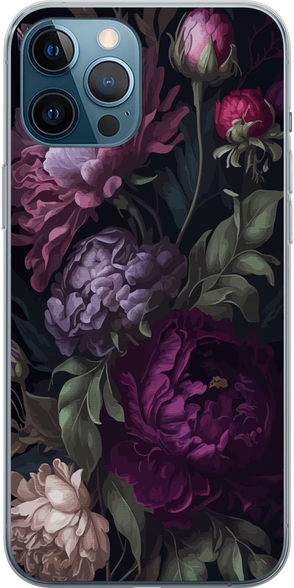 Kompatibelt Mobilskal till Apple iPhone 12 Pro Max Blommor