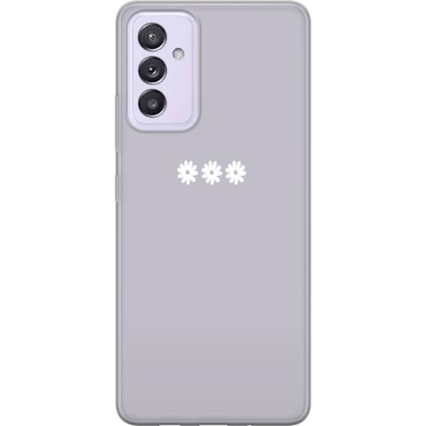 Samsung Galaxy A82 5G Läpinäkyvä kuori Lila Blomminimalismi - tyylikäs kukkakuva lila taustalla