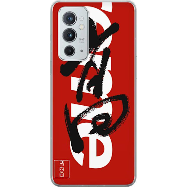 OnePlus 9RT 5G Läpinäkyvä kuori Supreme Punainen Graffiti Katupukeutuminen Suunnittelu Muotikuvake Trendikäs Graffiti Kuviointi Suosittu Urbaani K