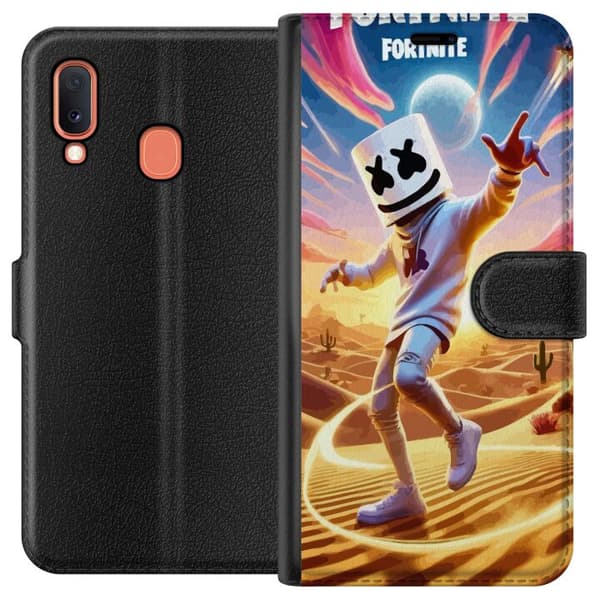 Kompatibelt Plånboksfodral till Samsung Galaxy A20e Fortnite