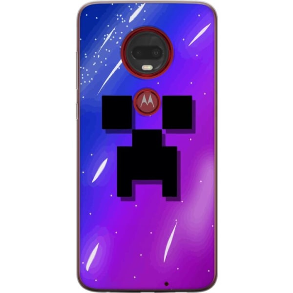 Motorola Moto G7 Plus Gennemsigtig cover Minecraft