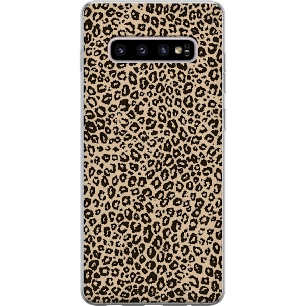 Samsung Galaxy S10+ Läpinäkyvä kuori Taite Leopardeista