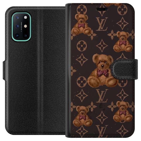 OnePlus 8T Tegnebogsetui Louis Vuitton Teddybjørn Mønster Luksus Mode Design Populært Motiv Mode Trend Luksuriøse Accessories