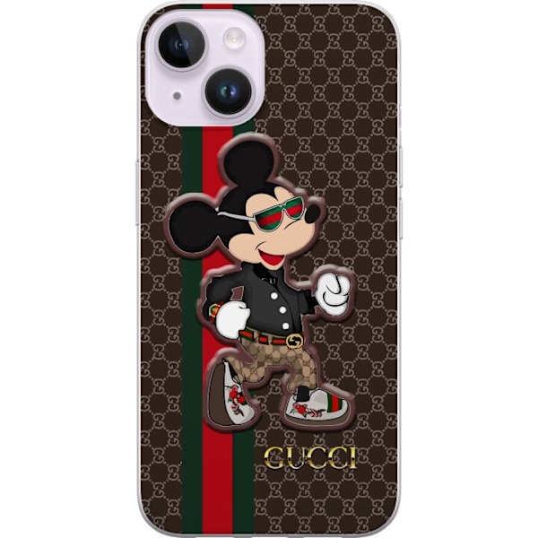 Apple iPhone 15 Genomskinligt Skal CC Happy Mouse