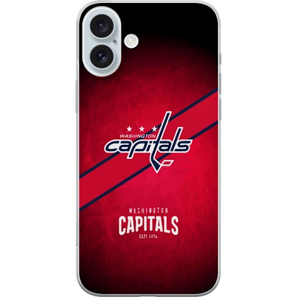 Apple iPhone 16 Plus Gennemsigtig cover Washington Capitals (N