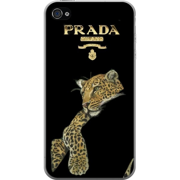Apple iPhone 4 Gennemsigtig cover Prada Leopard