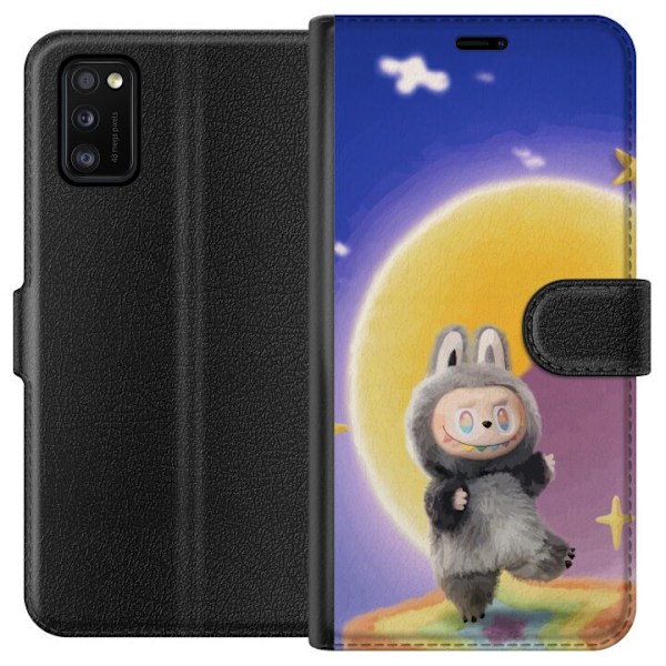 Samsung Galaxy A41 Tegnebogsetui Labubu Neon Pop - Neonfarvet