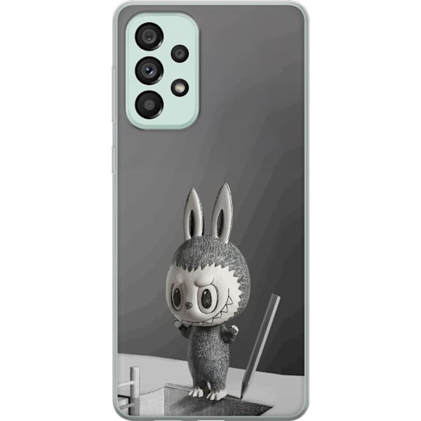 Samsung Galaxy A73 5G Gennemsigtig cover Pop Mart MEGA LABUBU LABUBU Sketch 1000%