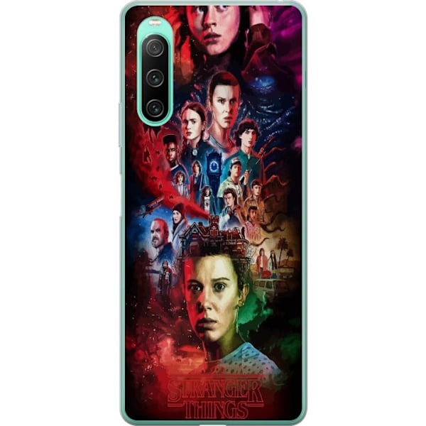 Sony Xperia 10 IV Läpinäkyvä kuori Stranger Things