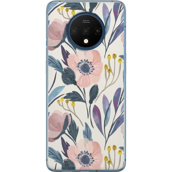 OnePlus 7T Gennemsigtig cover Blomsterlykke