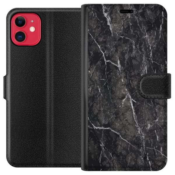 Kompatibel Tegnebogsetui til Apple iPhone 11 Marmor