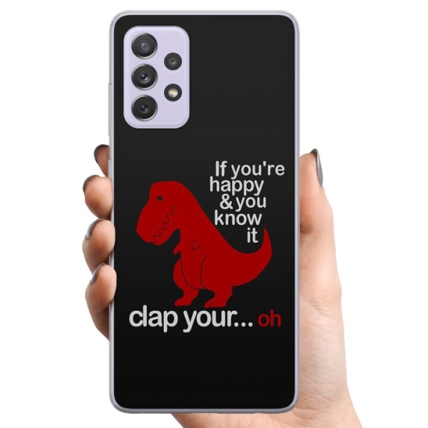 Samsung Galaxy A52s 5G TPU Matkapuhelimen kuori Dinosaurus