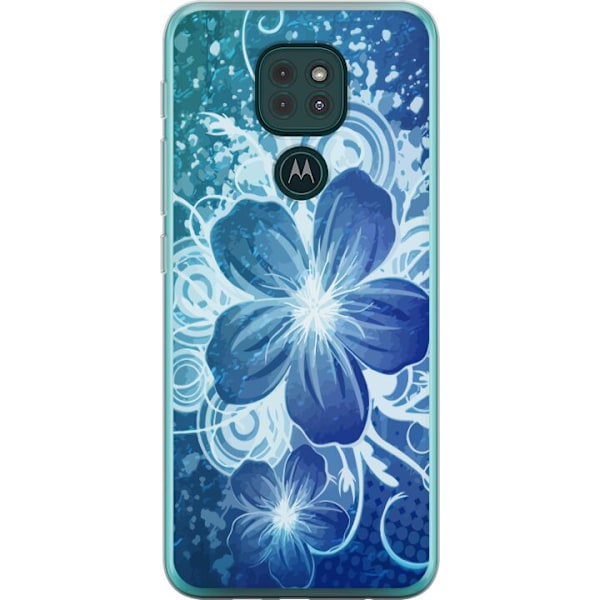 Motorola Moto G9 Play Genomskinligt Skal Blomma