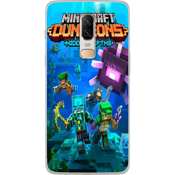 OnePlus 6 Läpinäkyvä kuori Minecraft