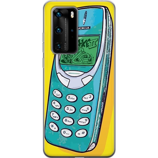 Huawei P40 Pro Genomskinligt Skal Nokia 3310, Snake 2