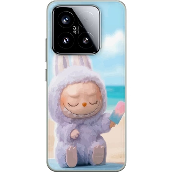 Xiaomi 15 Läpinäkyvä kuori Labubu Vaaleanpunainen Tunnelma