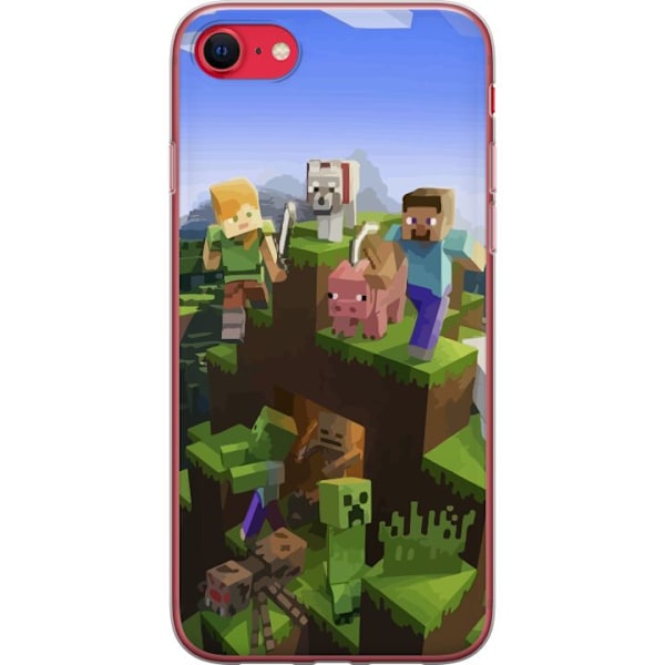 Apple iPhone SE (2022) Läpinäkyvä kuori MineCraft