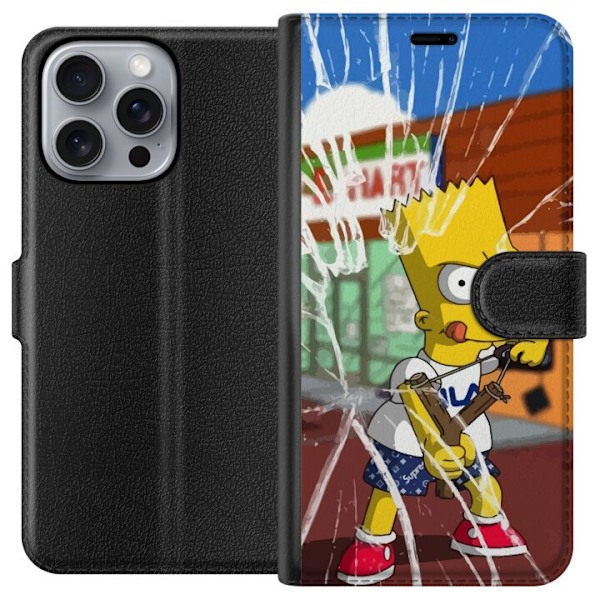 Apple iPhone 16 Pro Max Lompakkokotelo Bart Simpson