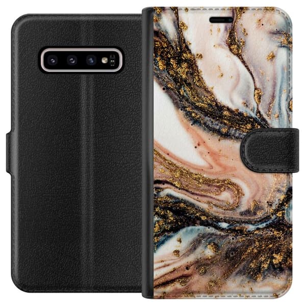 Kompatibelt Lommeboketui til Samsung Galaxy S10+ Ekstra