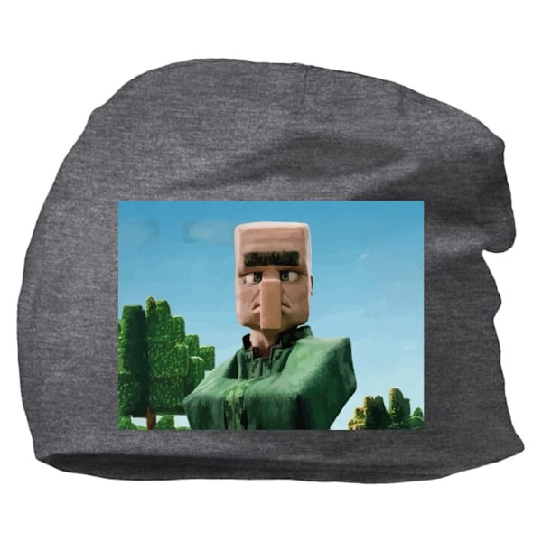 Lue for Voksen | Varm Beanie i Mykt Materiale A Minecraft Movie Mørk grå