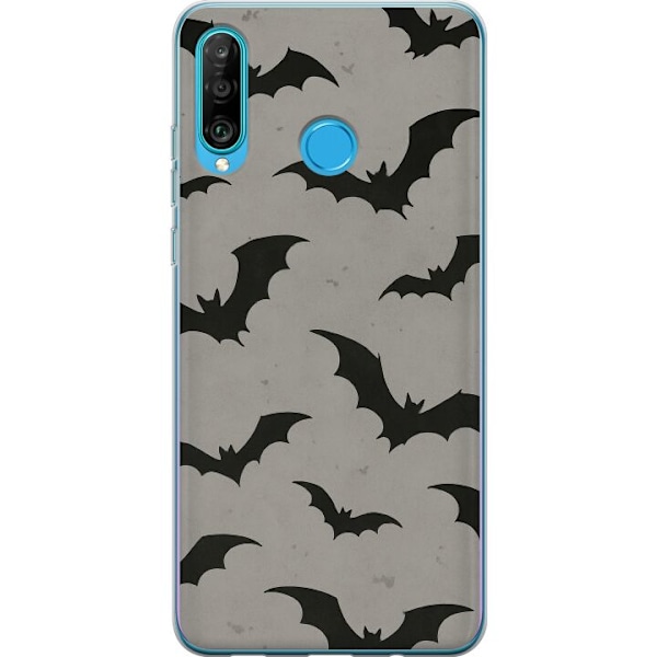 Huawei P30 lite Genomskinligt Skal Flutterprint