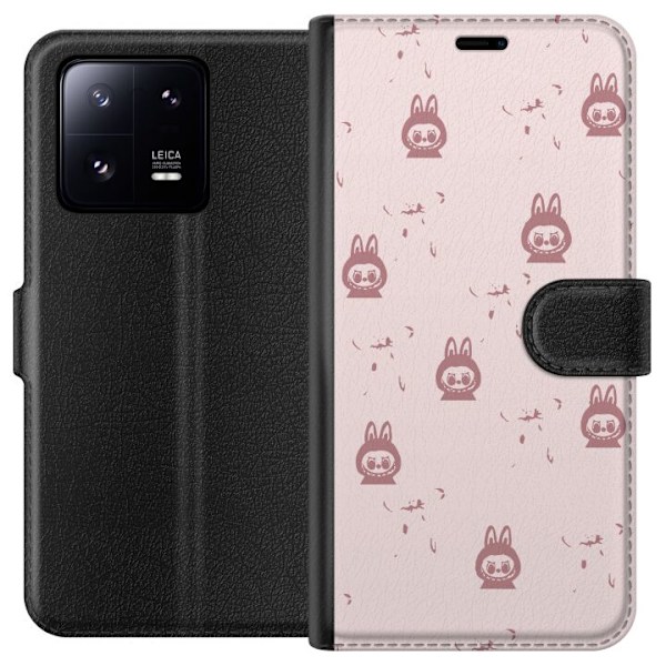 Xiaomi 13 Pro Lompakkokotelo Labubu Neon Pop - Neonvärinen pop art hirviö