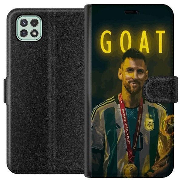 Samsung Galaxy A22 5G Lommeboketui Geit Messi