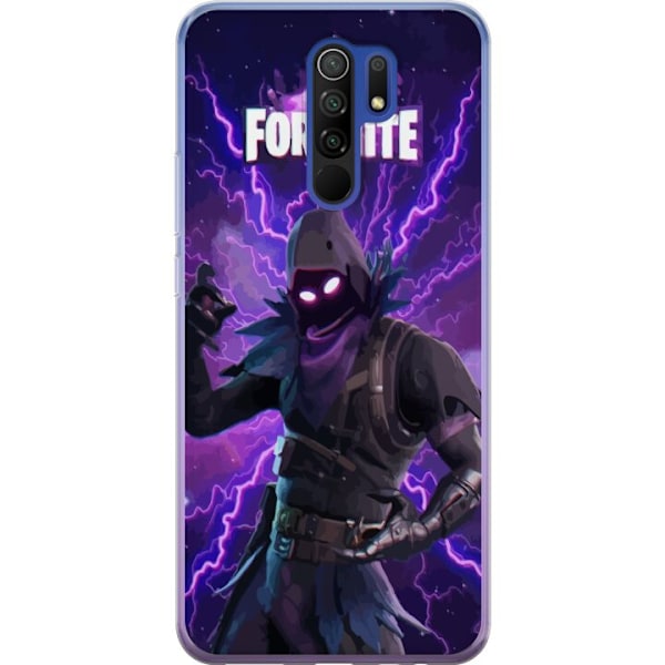 Xiaomi Redmi 9 Genomskinligt Skal Fortnite Raven – Mörk Stridsikon från Battle Royale