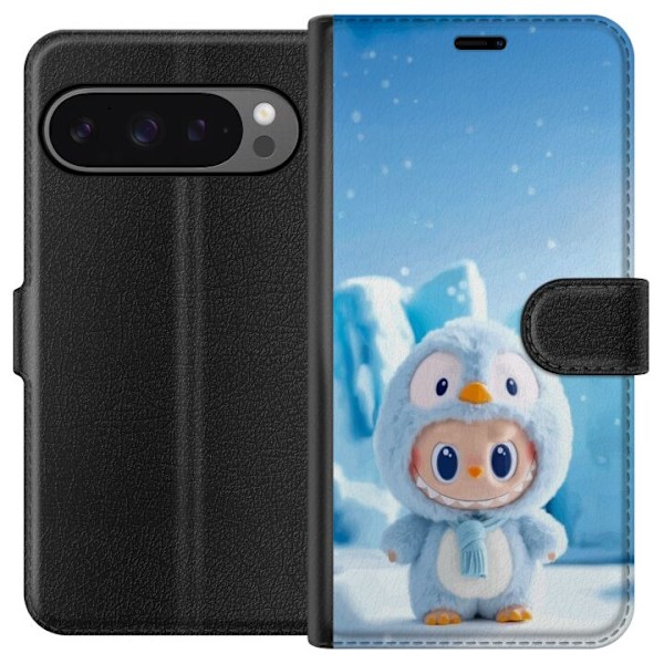 Google Pixel 9 Pro XL Tegnebogsetui sort ridder fortnite
