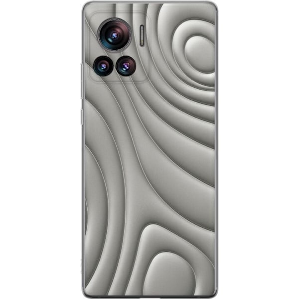 Motorola Edge 30 Ultra Gennemsigtig cover Sølvbølger