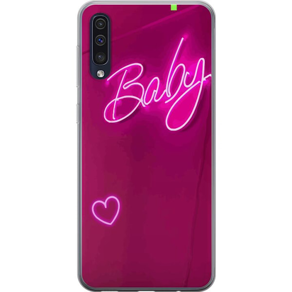 Samsung Galaxy A50 Genomskinligt Skal Baby Heart