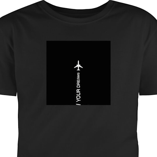 T-shirt til Voksen | Klassisk Voksen T-shirt Drømme sort XL