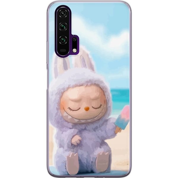 Honor 20 Pro  Läpinäkyvä kuori Labubu Vaaleanpunainen Tunne