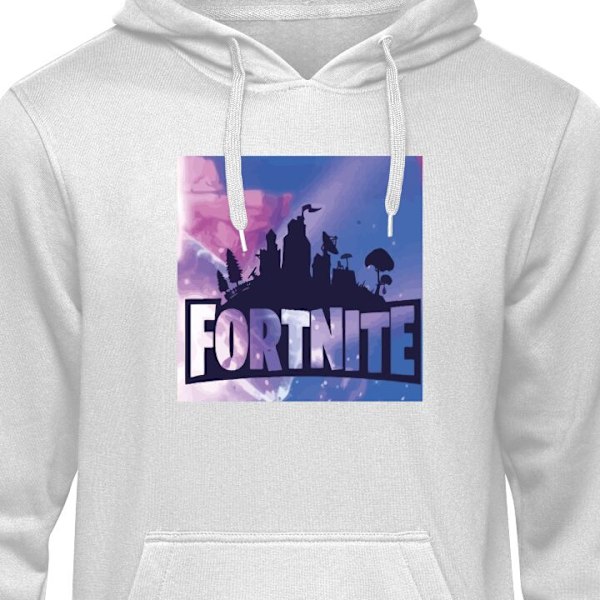 Hoodie för Vuxen | Bekväm Huvtröja Fortnite grå L