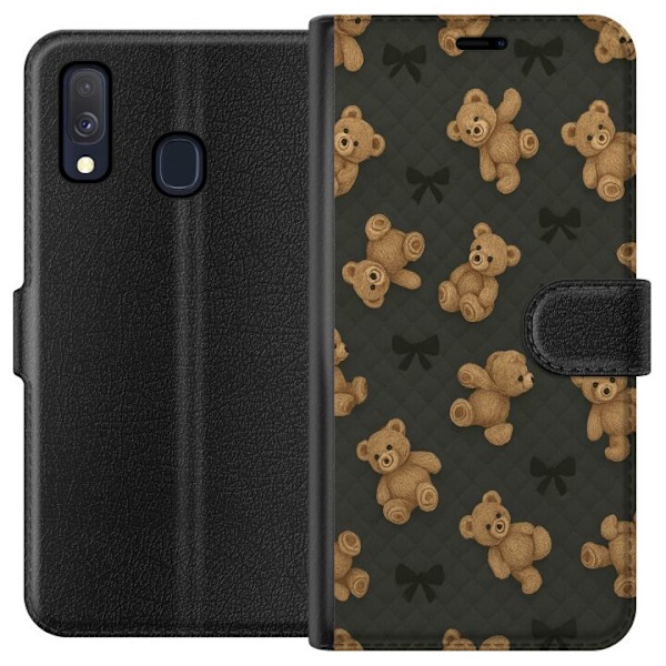 Samsung Galaxy A40 Tegnebogsetui Teddy Knus