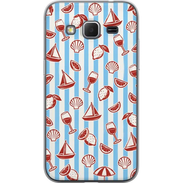 Kompatibel Mobilcover til Samsung Galaxy Core Prime Blå strandmix blå