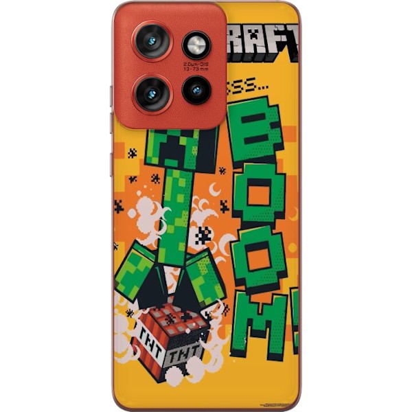 Motorola Edge 50 Neo Läpinäkyvä kuori Minecraft Boom