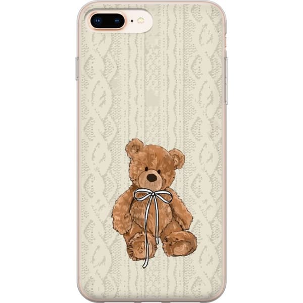 Kompatibel Mobilcover til Apple iPhone 8 Plus Lille Teddy – klassisk teddy i enkel design