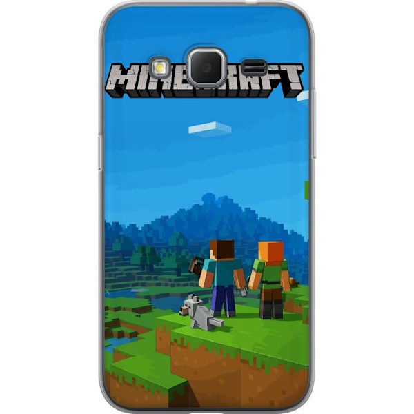 Samsung Galaxy Core Prime Läpinäkyvä kuori Minecraft Key Art