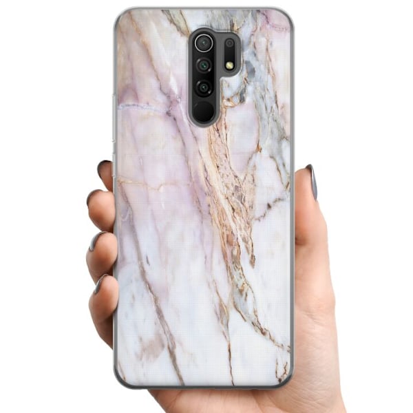Xiaomi Redmi 9 TPU Mobildeksel Marmor