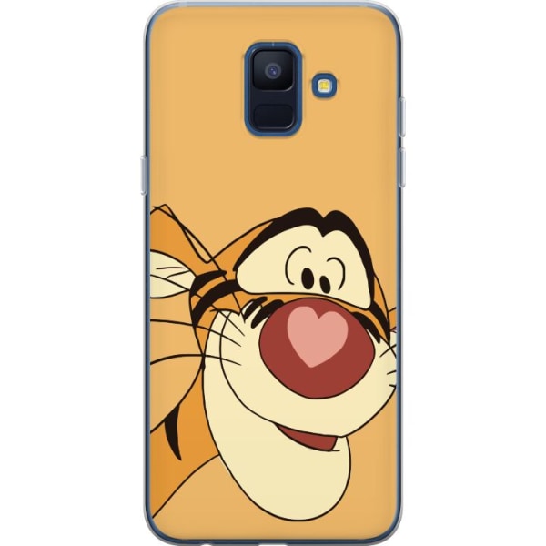 Samsung Galaxy A6 (2018) Gennemsigtig cover Tiger