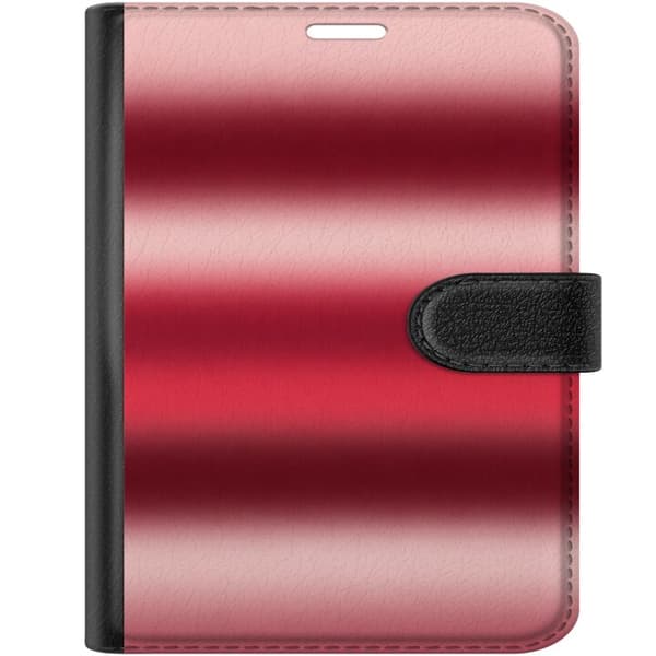 Kompatibelt Plånboksfodral till Apple iPhone Duo Vinröd gradient röd
