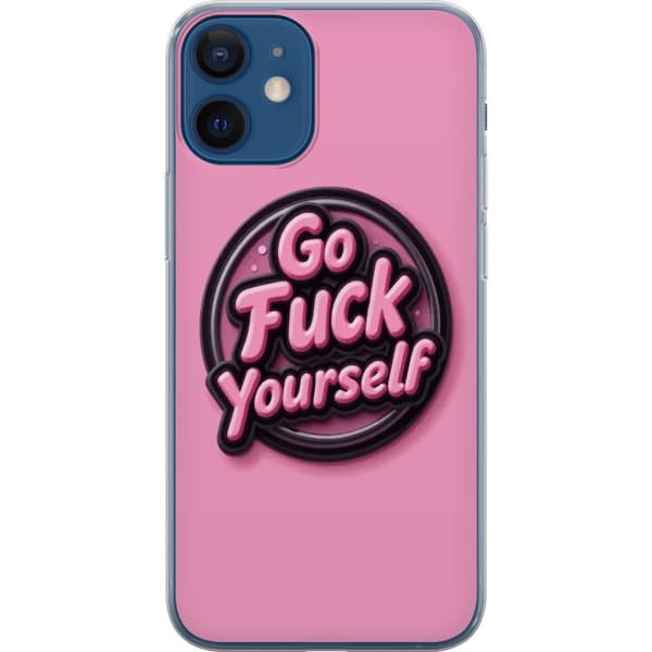 Kompatibelt Mobildeksel til Apple iPhone 12 Rosa 3D textposter