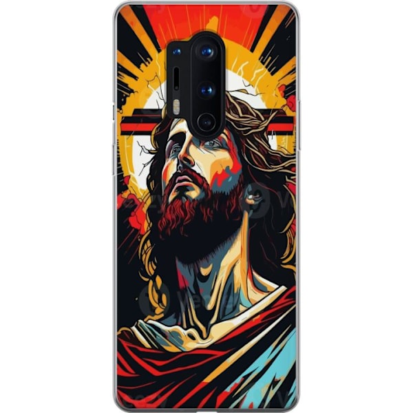OnePlus 8 Pro Läpinäkyvä kuori Jeesus ja Kortti - uskonnoll