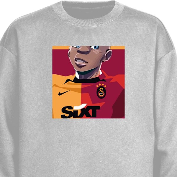 Sweatshirt for Voksen | Klassisk Collegegenser Victor Osimhen grå XXL