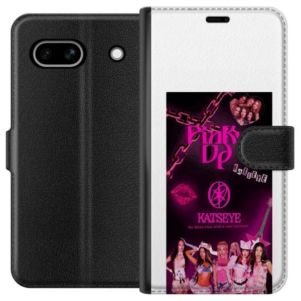 Kompatibel Tegnebogsetui til Google Pixel 7a KATSEYE social collage pink