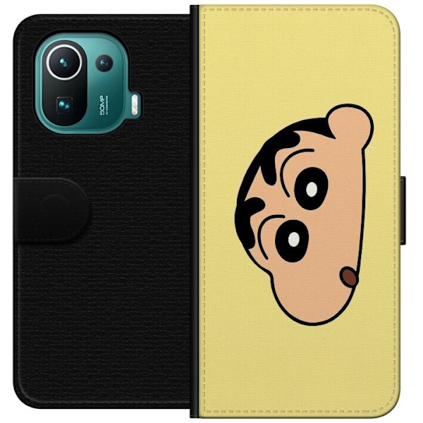 Xiaomi Mi 11 Pro Lompakkokotelo Peeking Shinchan