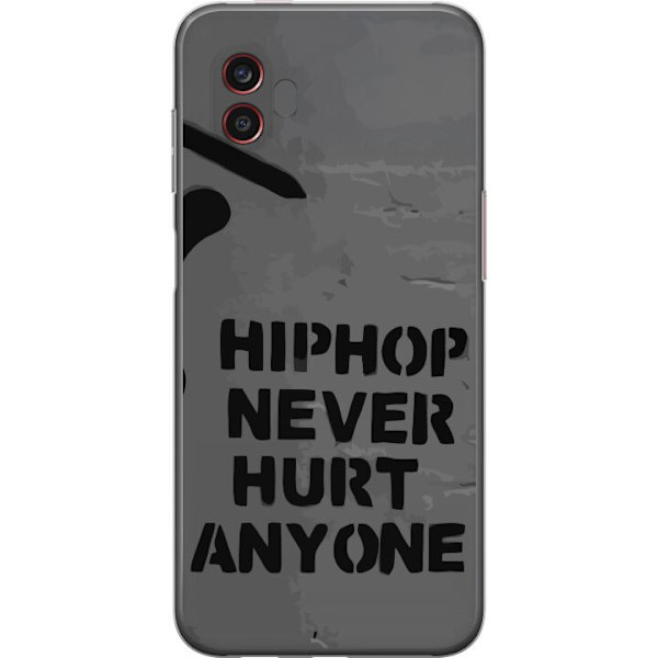 Samsung Galaxy Xcover6 Pro Läpinäkyvä kuori Hip Hop Ei Koskaan Satuta Ketään Lainaus Streetwear Musiikki Elämäntapa Graafinen Teksti Motiivi Su